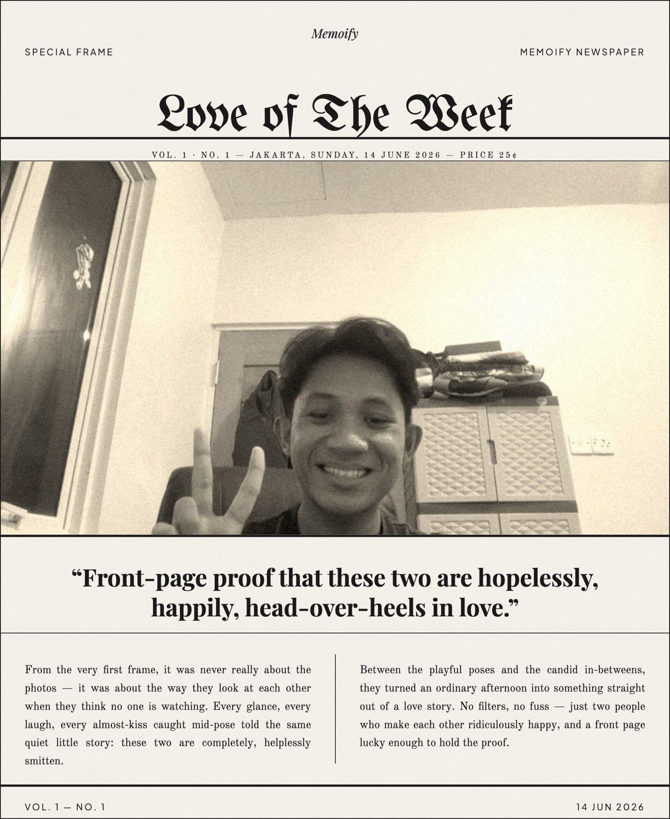 Love of The Week — broadsheet edition